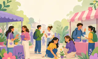 Feria "Estudiantes que florecen: Cultivando bienestar, respeto y vínculos saludables"